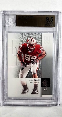 2011 SP Autêntico #57 JJ Watt Rookie RC J.J. Watt BGS 9.5 Estado Perfeito - Imagem 1 de 3