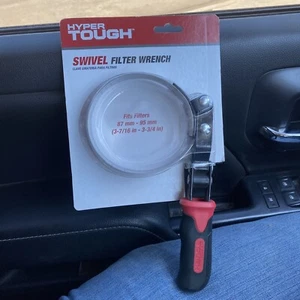HYPER TOUGH Car Auto 87 mm - 95 mm SWIVEL 1" Non-Slip Steel OIL FILTER WRENCH   - Picture 1 of 3