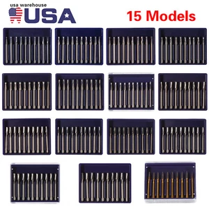 10-100pcs Dental FG Tungsten Steel Carbide Burs for High Speed Handpiece USPS - Picture 1 of 67