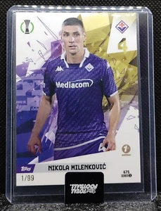 2023-24 Topps Total Football 1st Edition Nikola Milenkovic #675 1/99 PR: 1 SSP - Imagen 1 de 2