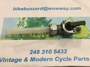 Maico / KTM STRAIGHT Gas Valve Fuel Tap Petcock Aluminum / Fiberglass Tanks NEW! - Picture 1 of 9