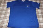 Carhartt Shirt Herren 2XL groß entspannte Passform Rundhalsausschnitt kurzärmelig Tasche blau BLEM