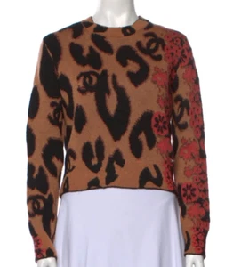 2023 Auth NWT CHANEL Animal Print SWEATER Top - Picture 1 of 4