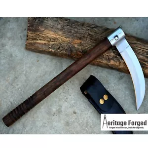 KAMA KNIFE/Traditional Japanese knife/Farmer Sickle/Handforged/Hunitng knife - Picture 1 of 7