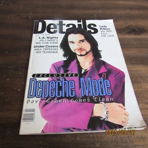 Details Magazine-April 1993-Depech Mode-Dave Gahan-Guess Ads-Anna Nicole Smith - Picture 1 of 23