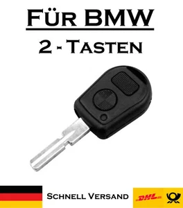 1x Autoschlüssel Gehäuse für BMW - Ersatz 2 Tasten PKW Funk Fernbedienung KS01 - Picture 1 of 5