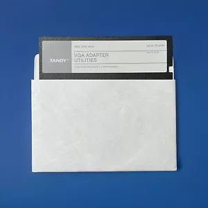 Vntg 1988 Tandy Software 5.25 Floppy VGA Adapter Utilities 25-4043 Ver 1.00.00 - Picture 1 of 2