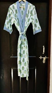 Kimono Robe with Pockets, Long kimono Robe, Bali Kimono Robe, Plus Size Over - Picture 1 of 33