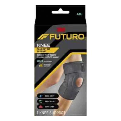 3M Futuro Knee Comfort Fit Support Adjustable 1 Knee Support Black Brand New - Image 1 of 4