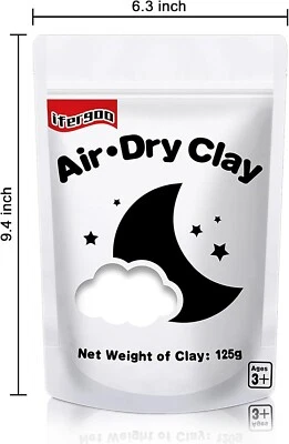 Ifergoo Air Dry Clay, White Ultra Light Modeling Clay, Magic Clay DIY Creative