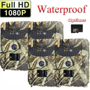 1/2/4x Trail Camera 48MP HD 1080P Night Vision Wildlife Hunting Game W/32GB card - Picture 1 of 32