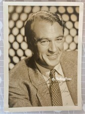 Vintage GARY COOPER ACTOR Photo Pre Print 7x5"  Film Star Portrait 1940s 1122