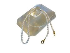 NEW: Delicate Chinese Freshwater Rice Pearl Necklace. Perfect 4 adult teen child