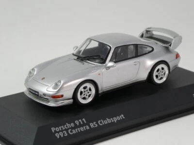 Solido Porsche 911 993 Carrera RS Clubsport polar silver 1993 1/43 S4313803 - Immagine 1 di 2
