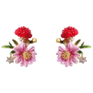 1 Pair Ear Studs Women Daisy Earrings Flower Earrings Ear Jewelries Ear Studs - Picture 1 of 12
