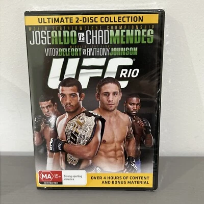 UFC Rio Jose ALDO vs Chad Mendes 2 Discs 2012, DVD New R4 Mixed Martial Arts Mma - Image 1 of 4