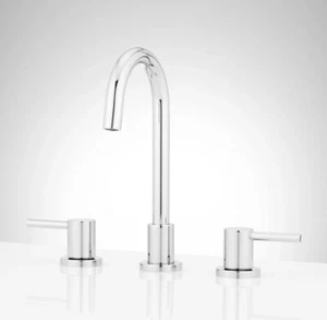 Signature Hardware SHWSCLE807CP Lexia Gooseneck Bathroom Faucet, Polished Chrome - Picture 1 of 20