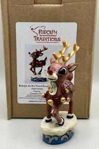 Jim Shore Rudolph 50th Anniversary Figur 3" Traditions Enesco 2014 mit Box - Bild 1 von 6