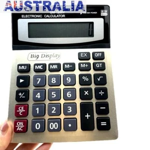 Big Display Desktop Calculator Accounting Calculator Office Supply - Picture 1 of 7