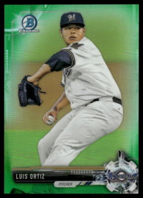 2017 Bowman #BP128 Luis Ortiz Prospects Green #/99 - Image 1 of 2