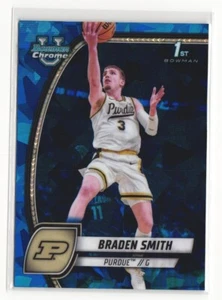 2024-25 1st Bowman Cromo Universidad Zafiro Braden Smith #12 Purdue - Imagen 1 de 2