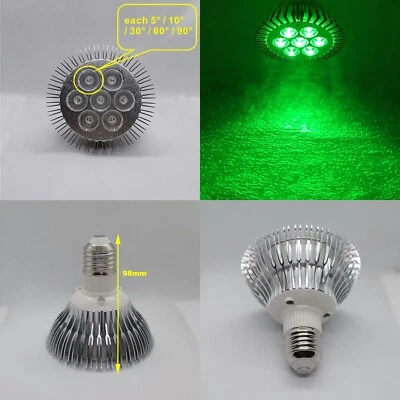 21W Green 520nm~525nm LED Lamp Spot Light Bulb PAR30 for Therapy Plant E26 E27 - Image 1 of 4