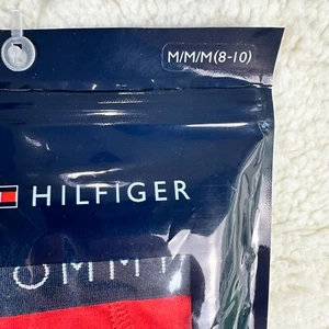 Tommy Hilfiger 2pk Boys Boxer Briefs Logo Navy Blazer AOP / High Risk Red - Picture 1 of 8