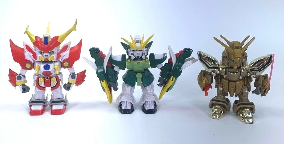 Bandai Gundam Action Figures Lot of 3 Bakunetsumaru Nataku Robots - Image 1 of 4