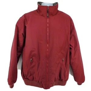 L.L. Bean Nylon Fleece gefütterte Jacke XL Tall XLT rot Herren Full Zip Windbreaker - Bild 1 von 8