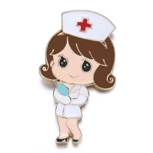 Lindo broche en forma humana para personal médico para accesorios médicos enfermeras - Imagen 1 de 3