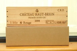 CHATEAU HAUT BRION 2008 ROUGE 1er GRAND CRU CLASSE CAISSE BOIS D'ORIGINE ! - Foto 1 di 4