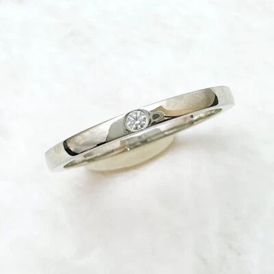 Anillo Cartier Bailarina Boda Diamante 1P Platino EE. UU. 6,25 PT950 Accesorios Foto 1 de 4