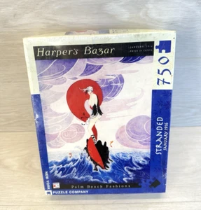 Rompecabezas sellado New York Puzzle Company Harpers Bazar trenzado Palm Beach 750 piezas - Imagen 1 de 11