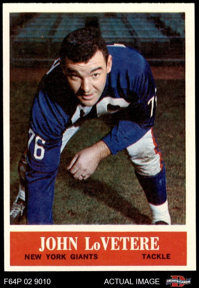 1964 Philadelphia #120 John Lovetere  Giants-FB Compton Community College 7 - NM - Image 1 of 1