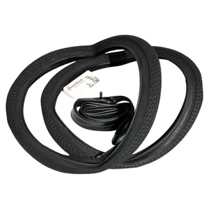 2-PCS 20" Bike Tires 20x1.75/47-406 and 20" Heavy Duty Bike Tubes Schrader - Picture 1 of 2