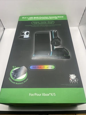 DLX LED Multi-Function Console Stand Charging Cooling Storage Xbox Series X & S - Image 1 of 4
