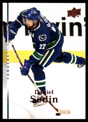 2007-08 Upper Deck #291 Daniel Sedin Vancouver Canucks Hockey Card HOF - Image 1 of 2