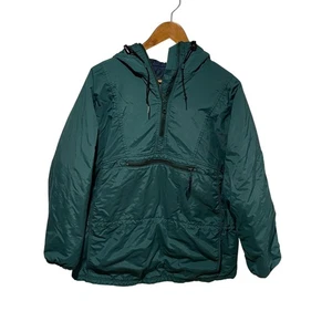 Vintage LL Bean Jacket Womens Medium Thinsulate Hooded Pullover USA 90s Outdoor - Picture 1 of 10