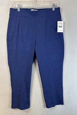 Pantalones cortos 89th Madison para mujer talla mediana azul medieval oficina negocios Foto 1 de 4