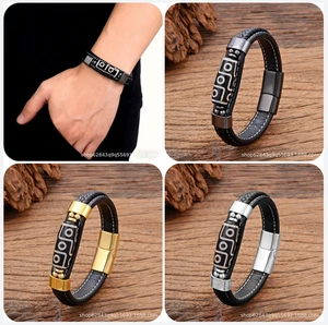 Tianzhu Armband Leder Weben Paar Ethno Schmuck Transfer Perle Hand Seil - Bild 1 von 14