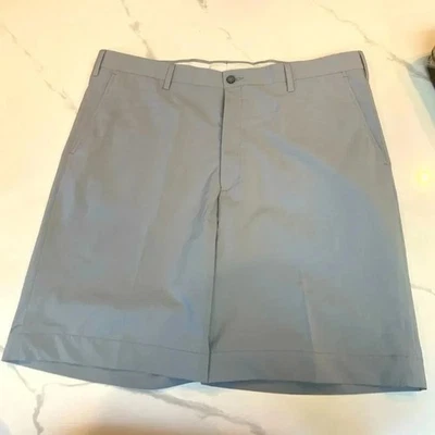 Berle Mens Shorts Vintage Grey Flat Front 8" Inseam EUC - Image 1 of 4