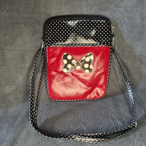  Disney Parks D-Tech Minnie Mouse Arco Lunares Tableta Estuche Bolso Rojo - Imagen 1 de 3