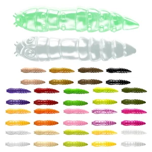 Libra Lures Kukolka 42 Gummiköder Käse schwimmend Gummilarve Forelle Köder - Bild 1 von 22