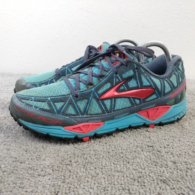 Brooks Cascadia 8 Womens Size 8.5 Trail Running Shoes Blue Low Top Sneakers - Image 1 of 4