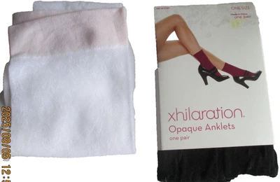 Tobilleras negras vintage para mujer 1 pr y hasta la rodilla blancas 1 pr Foto 1 de 4