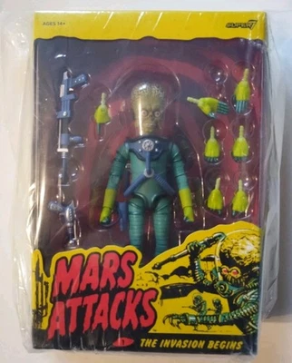 Figura de 7" Super7 ULTIMATES Mars Attacks Martian (The Invasion Begins)  Foto 1 de 2