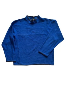 Men’s Blue Nike Fleece Jumper – Size M VGC Sport Warm Autumn Winter Gym Walking - Picture 1 of 8