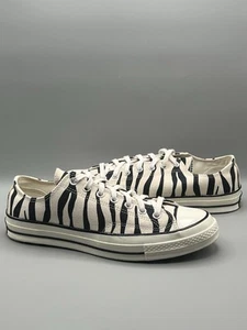 Converse Chuck Taylor 70 OX Rayas Cebra Blanco y Negro - Hombre Talla 11 (167811C) - Imagen 1 de 8