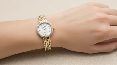 Reloj de cuarzo suizo CONDOR GENEVE oro 14K diamantes 28 gramos Foto 1 de 4