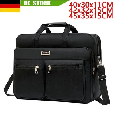 15/17/18 zoll Laptop Tasche Umhängetasche Business Aktentasche Schultertasche DE - Bild 1 von 4